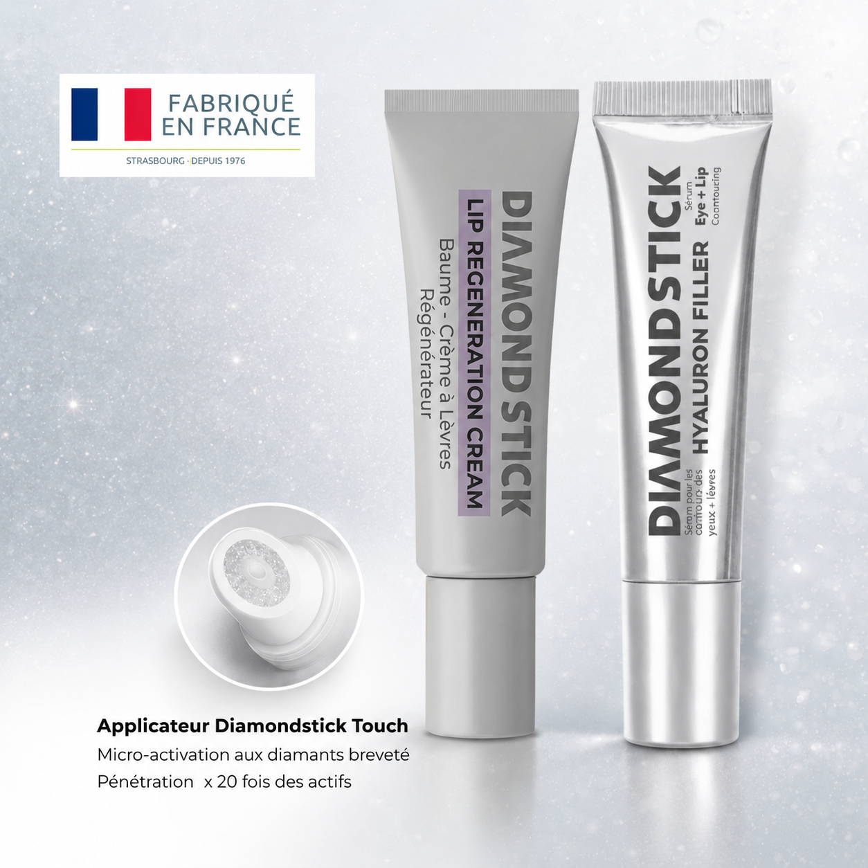 Duo Lèvres Parfaites – Diamondstick Hyaluron Filler + Lip Regeneration cream